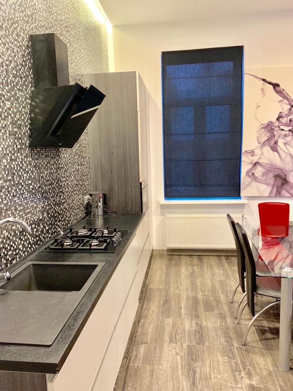 сучасні на площі ринок з панорамним видом на дахи львова Apartment
